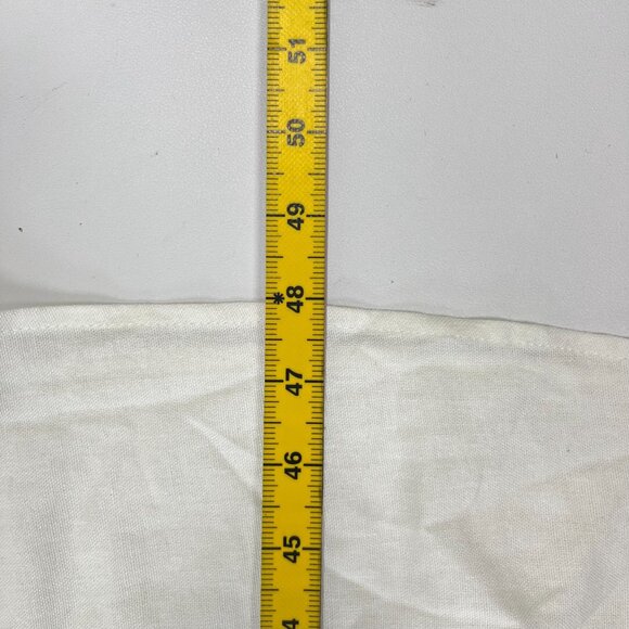 NWOT Farm Rio Linen Blend White Sleeveless Maxi Dress Size L - Picture 11 of 12